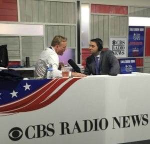 CBS Radio News correspondent Steve Portnoy interviewing Face the Nation host John Dickerson about the latest developments at the GOP convention in Cleveland.