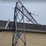 Storm Snaps Tower in Half