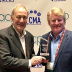 Bruce Avery (left) with former WRHU Operations Manager John Mullen (Courtesy photo)