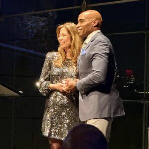 Tiki Barber and Susan Larkin Tiki Barber and Susan Larkin