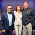Ian Eagle Suzanne Grimes Roger Goodell at NFL HQ