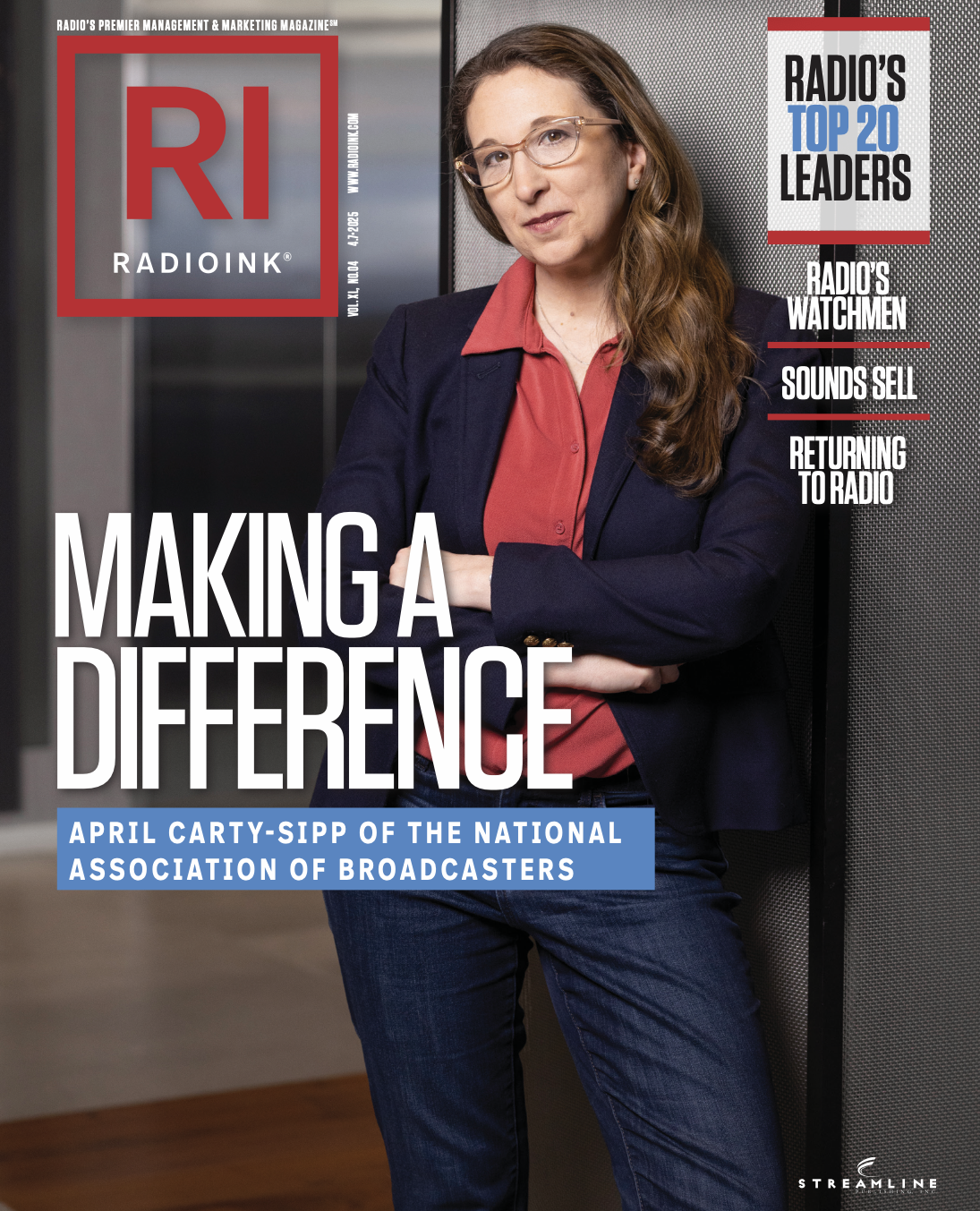 Radio Ink cover, 4/7/25 with April Carty-Sipp