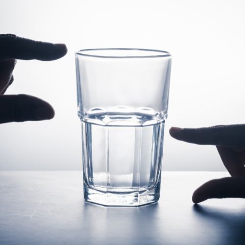 Glass Half Empty Half Full