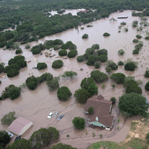 Flooding near Kerville, Texas