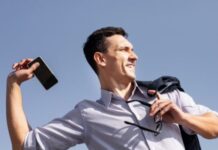 Man Throwing Phone