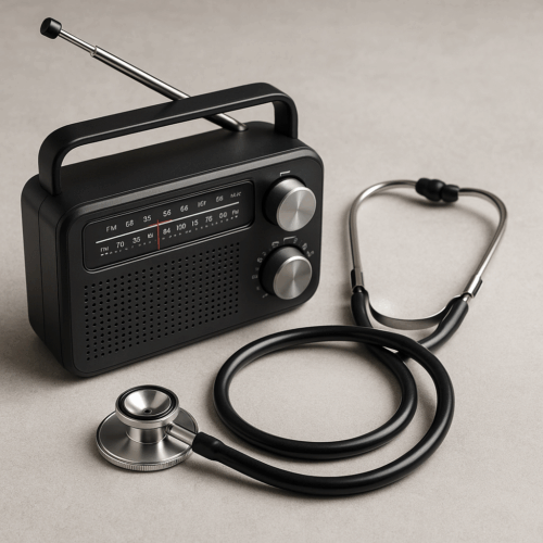 Radio and Stethoscope