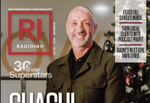 Cover of 12/8/25 issue of Radio Ink with Dave "Chachi" Denes