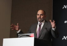 NAB President and CEO Curtis LeGeyt at the Small and Medium Market Radio Forum at NAB Show 2026.