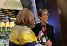 MIW Board President Sheila Kirby and Ruth Presslaff