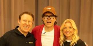 Austin Leonard, Bobby Bones, and Denine Torr